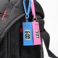 Student Keychain Watch Electronic Clock Silent LCD Digital Display Triangle Student Desktop Clock Keychain Pocket Watch. 