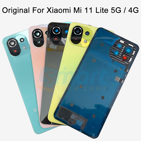 Xiaomi Mi 11 Lite 4G / 5G Back Panel + Camera Lens With Logo | Back Shell Casing Replacement | All Colors Available | Exact Fit