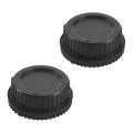 JDXHLAU 2X Black Plastic Camera Body Cover + Rear Lens Cap for Nikon Digital SLR. 