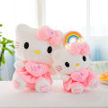 Big Size Cute Sanrio Hello Kitty Pink Melody Plushie Doll Hello Kitty Stuffed Toys Baby Kids Girls Birthday Xmas Surprise Gifts. 