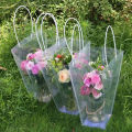 T Shape Florist Decoration Potted Clear Flower Bag Portable Plastic Gift Bags BAWEI. 