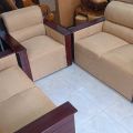 S-340 Malaysian Process Wood Box Sofa - 5 Seated. 