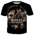 2023 new Narcos Pablo Escobar 3D printed T-shirt men women fashion casual tshirt short sleeve streetwear oversized tops tees. 