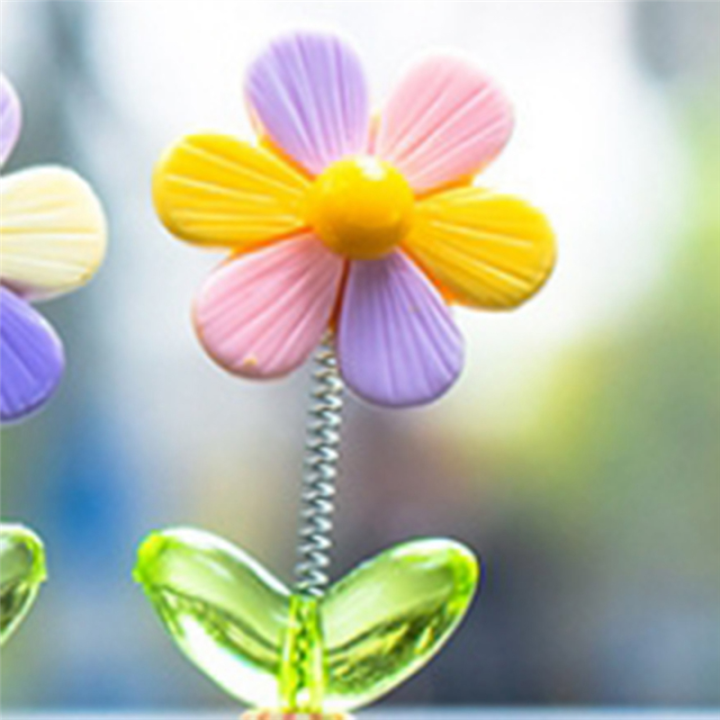 5Pcs%20Car%20Dashboard%20Rainbow%20Flower%20Ornaments%20Head%20Shaking%20-%20Image%204
