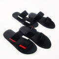 Fashionable Cream Black And White Color Slide 2 Slipper Sandal For Men Waterproof Washable Rainy Usable Sandal S005. 