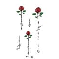 Elegant and Trendy Waterproof Tattoo Stickers for Females - Black Flower Tattoos for a Unique Body Art Experience. 