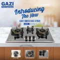 Gazi EG-B712S Triple Burner Steel Body Gas Stove Natural Gas(NG) or Cylinder Gas(LPG).