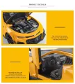 1:32 Transformers 5 Bumblebee Chevrolet Camaro Diecast Car Fast and the Furious Alloy Vehicles Car Model Metal Toy Model Pull back Sound Light Special Edition. 
