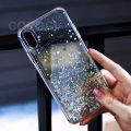 For Samsung Galaxy A7 2018 Cover Fashion Shiny Glitter Starry Space Girls Slim Phone Case Clear Soft TPU Silicone Bumper Shockproof Protective Back Cover. 
