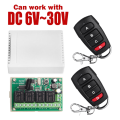DC12V 24V 4CH Remote Control Switch 433M Receiving Control Four-Way Relay Module. 