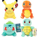 Anime Pokemon Charmander Squirrel Bulbasaur Plush Toys Pikachu Stuffed Doll Kawaii Collections Decorations Children's Toys.
