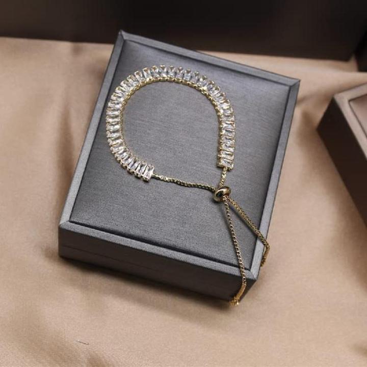 Crystal bracelets for Women shiny zircon stone party bracelet for ladies Korean Fashion - Breslet For Women - Bracelet