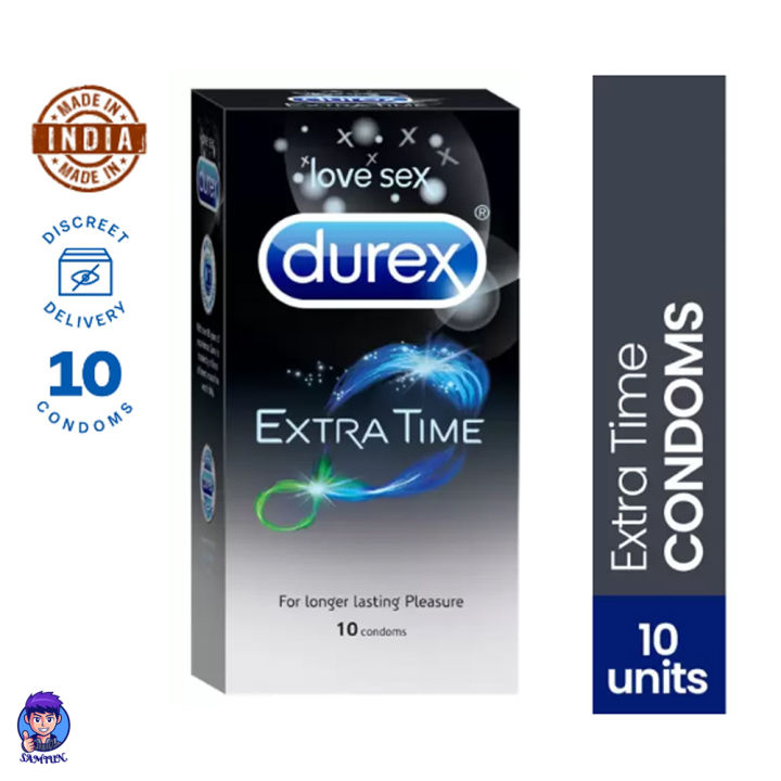 Durex Extra Time For Longer Lasting Pleasure 10Pcs