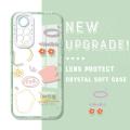 AMORVOR for Redmi Note 11 / Note 11S Back Cover Simple Beautiful Flower  Crystal Case Camera Protection Transparent TPU Soft Phone Cases. 