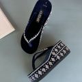 New Dai Slippers Myanmar Wedge Flip-Flops Platform Flip-Flops Good-looking Outdoor All-Matching Sandals.
