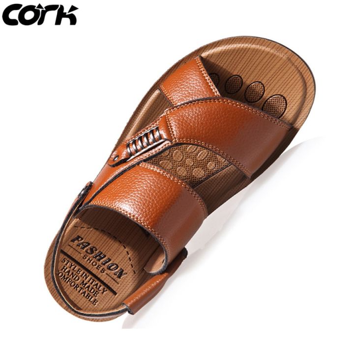 Cork%20Men%20Sandals%20Summer%20%20Leather%20Roman%20Sandals%20Male%20Casual%20Shoes%20Beach%20Flip%20Flops%20Men%20Fashion%20Outdoor%20Slippers%20Shoes%20-%20Image%203