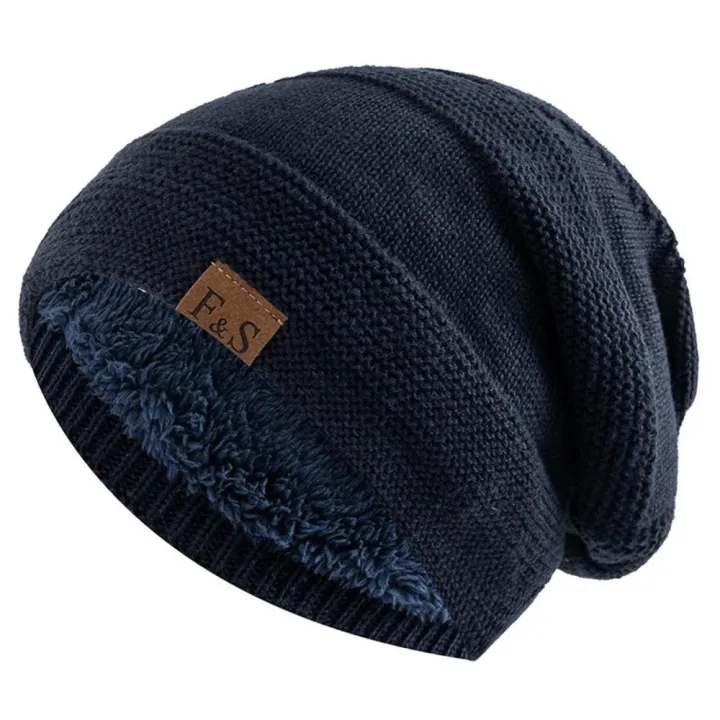Knitted%20Winter%20hats%20Fashionable%20Label%20decor%20Casual%20Beanie%20cap%20Warm%20Winter%20%20lined%20hats%20for%20Outdoor%20activities%20Cold%20weather%20Skiing%20and%20snowboarding%20%20wear%20Men%20and%20women%20-%20Image%208