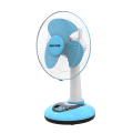 Super Star Rechargeable Table Fan Blue- 12 inch.