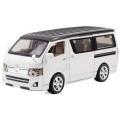 1:32 Toyota Hiace Van Diecasts Alloy Car Luxurious Simulation Toy Vehicles Metal Car 6 Doors Open Model Car Sound Light Toys. 