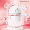 Cute Rabbit Air Humidifier Aroma Diffuser USB Mute Mist Maker For Home Car With Colorful Night Lights Mini Humidificat. 