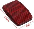 Bicycle Bike Light Reflector Rear Front For Handlebar & Saddle Bar Bicycle Accessories 2 pcs. 