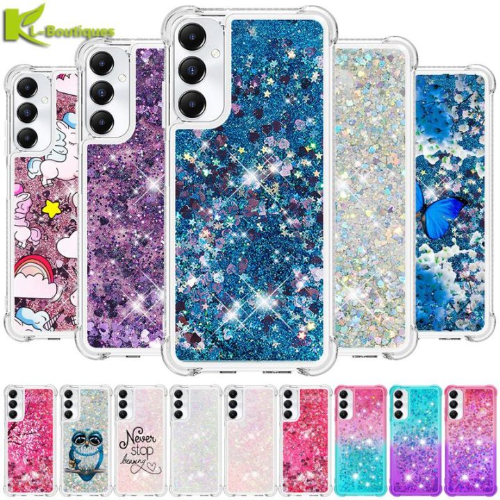 A15 A25 Case on For Funda Samsung Galaxy A25 5G Cover Dynamic Liquid Case For Samsung A25 A15 A35 A55 A05 A05S Phone Cases Etui