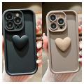 Phone Case for Xiaomi Redmi Note 13 12 12S 9S 11 10 11S 10S 8 7 9 Pro K30 Ultra Mi 14 Pro Cute 3D Love Heart Soft Back Cover. 