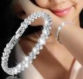 Sterling Silver Crystal Bracelet.