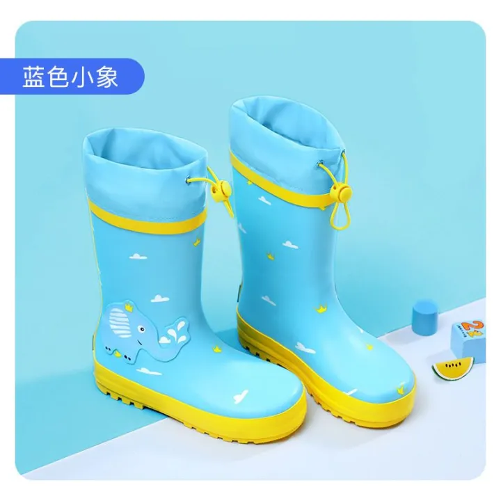 Children's%20Rain%20Boots%20Waterproof%20Shoes%20Boys%20and%20Girls%20Rain%20Boots%20Toddler%20Thick%20Wear-Resistant%20Non-Slip%20Elementary%20School%20Baby%20Rubber%20Dress%20Boots%20-%20Image%202