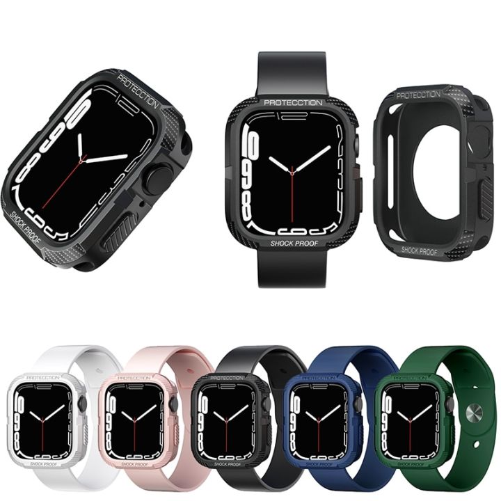 Case%20for%20Apple%20Watch%20Series%208/7/SE/6/5/4/3%20Ultra%2041mm%2045mm%2038%2040%2042mm%2044mm%2049mm%20Soft%20TPU%20Shockproof%20Protector%20Bumper%20for%20iwatch%20-%20Image%203