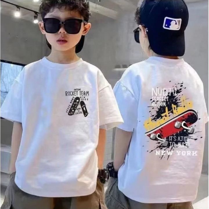 Premium Quality Summer Friendly Kids’ Oversized Drop Shoulder T-Shirts for Boys & Girls – Ages 2 to 15 Years