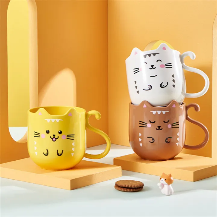 Cute%20Cat%20mug%20Cartoon%20Thickened%20Cup%20Plastic%20mugs%20-%20Image%203