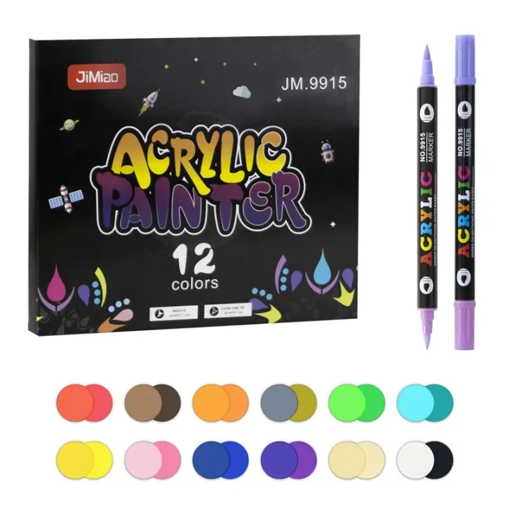 Double%20Headed%20Acrylic%20Marker%20Dual%20Color%20Waterproof%20Pen%20Soft%20Nib%20Student%20Art%20For%20Glass%20Stone%20Metal%20Wood%20Plasctic%20Paper%20-%20Image%206