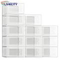 Stackable Shoe Box Stackable Shoe Storage Box Set of 3 Transparent Ventilated Large Capacity Organizer for High Heels Sneakers Buyers' Choice. 