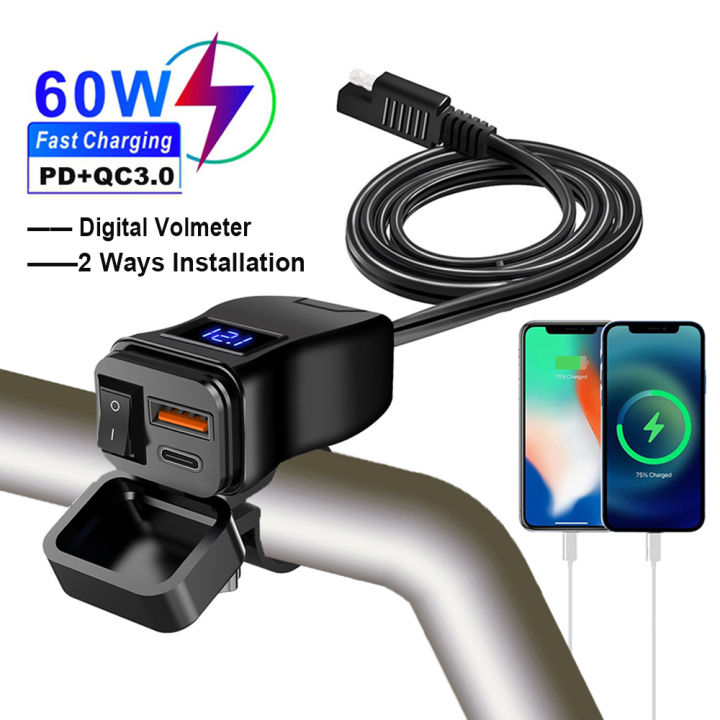 Powerlet PPC-027 36inch Micro USB Charging Cable with Standard Powerlet Socket Motorcycle (sku 8668) main image 1