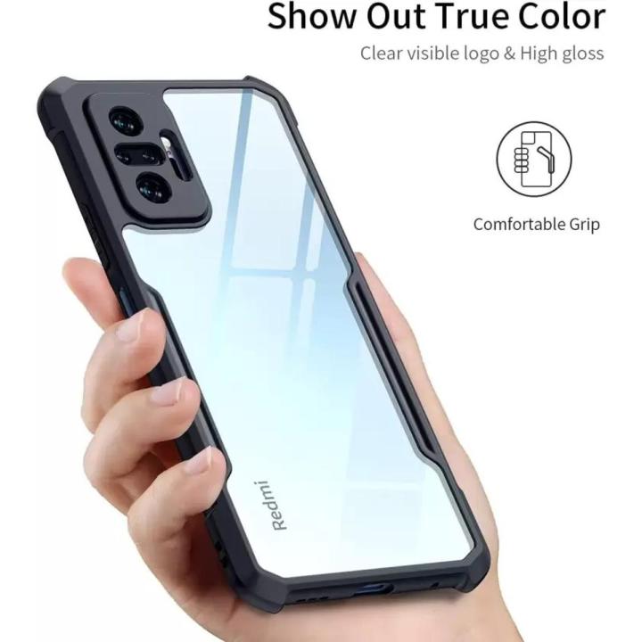 Back Cover for Mi Redmi Note 10 Pro, Redmi Note 10 Pro Max (Black