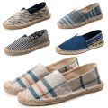 Men Women Linen Breathable Casual Flat Shoes Fashion Canvas Espadrilles Summer Fisherman Driving Footwear. 