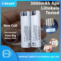 REAL CAPACITY 3.7V 30000mah 18650 Li Ion Rechargeable Battery 5C Discharge Rate Li-ion Battery For Power Tools- 2pcs. 