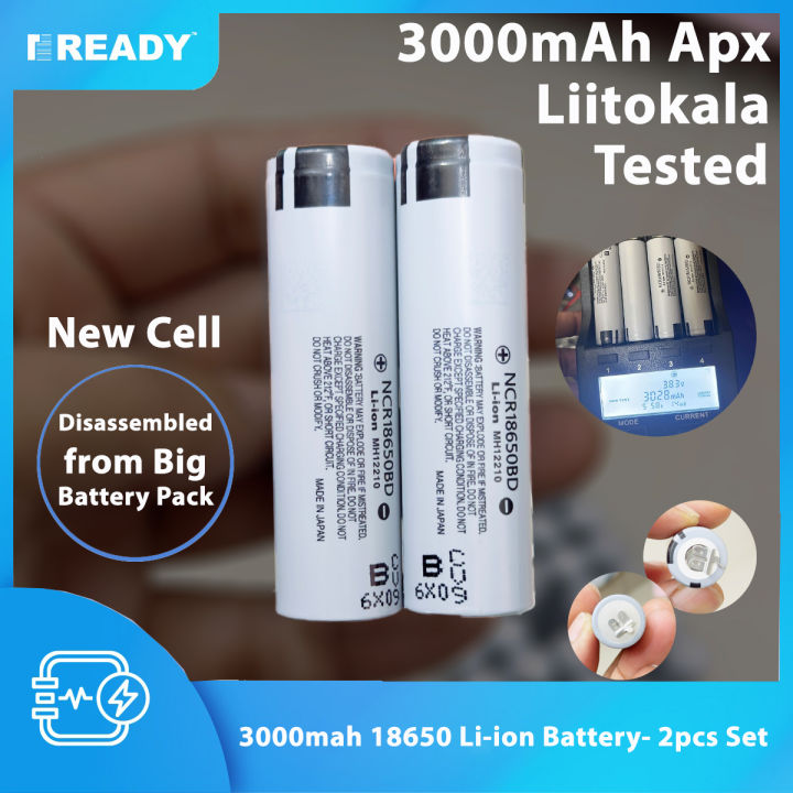 REAL CAPACITY 3.7V 30000mah 18650 Li Ion Rechargeable Battery 5C Discharge Rate Li-ion Battery For Power Tools- 2pcs