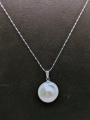 Fashion Sweet Pearl Ball Droplets Chain Necklace.