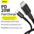 Baseus 20W Type-C To Lightning Digital Display Fast Charging Cable Suitable For Iphone 14 13 Pro Max 12 11 Pro Xs Max X Xr. 