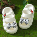 Summer Bow Baby Slippers For Children Cold Slippers Indoor Non-Slip Soft Bottom Comfort Cute Baby Hole Shoes Girls Home Slides. 