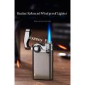 Turbo Inflatable Gas Butane Lighter Rocker Rebound Windproof Cigar Cigarette Lighter Gadgets For Men. 