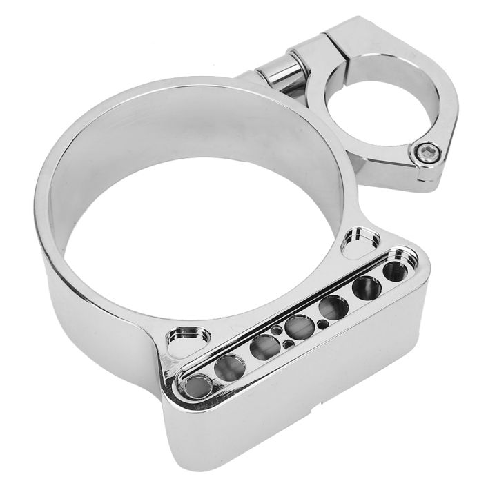 CNC%20Modified%20Speedometer%20Gauge%20Relocation%20Bracket%20Holder%20Motorcycle%20Accessory%20Silver%20-%20Image%203