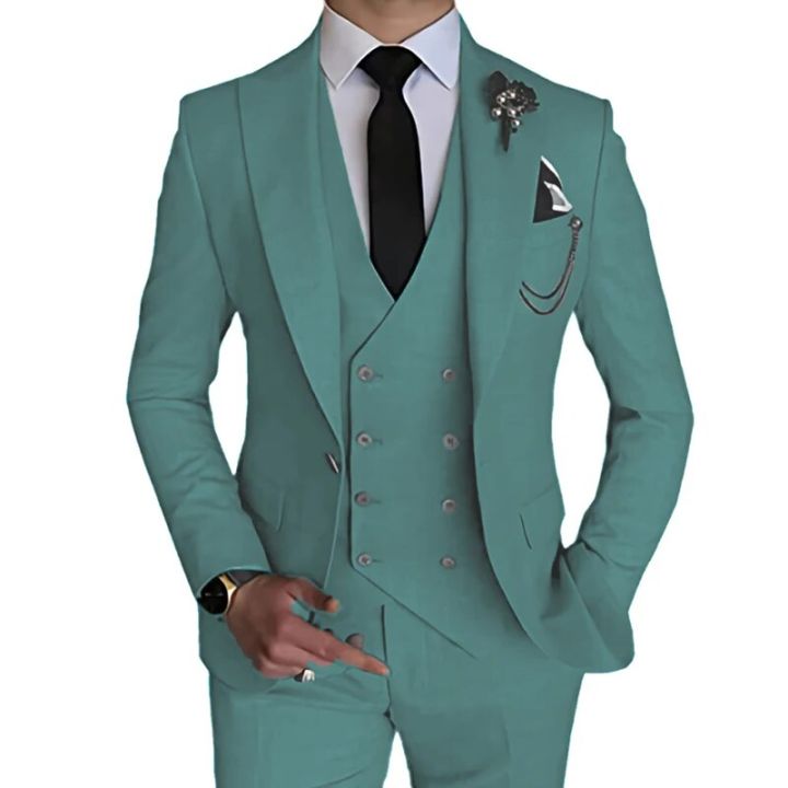 2023%20Fashion%20New%20Men%20Leisure%20Boutique%20Business%20Solid%20Color%20Wedding%20Suit%20Coat%20Pants%20Vest%203%20Pcs%20Set%20Dress%20Blazers%20Jacket%20Trousers%20-%20Image%207