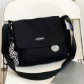 Simple Japanese Bag School Student Shoulder Bag Nylon Handbags Solid Color Leisure Large Capacity Messenger Bag Male Female Bag. 