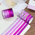 5Pcs Glitter Washi Tape Set Basic Masking Tape Journal Supplies Washitape Stationery Scrapbooking Album Decorative Adhesive Tape. 