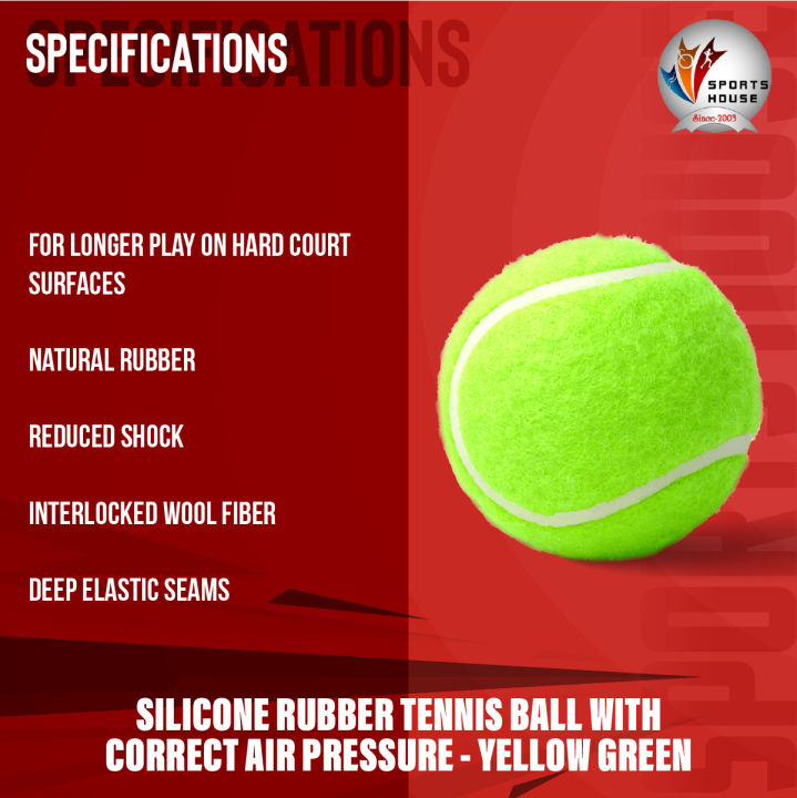 3%20pcs%20Silicone%20Rubber%20Tennis%20Ball%20with%20Correct%20Air%20Pressure%20-%20Yellow%20Green%20-%20Image%203