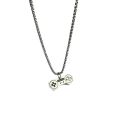 Cross-border European and American hip-hop titanium steel necklace men's tide versatile pendant retro personality accessories women's long sweater chain pendant.