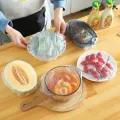 100Pcs Disposable Plastic Wrap Food Cover Elastic Plastic Wrap for Fruit Bowls Cups Caps Storage Kitchen Fresh Keeping Saver Bag. 